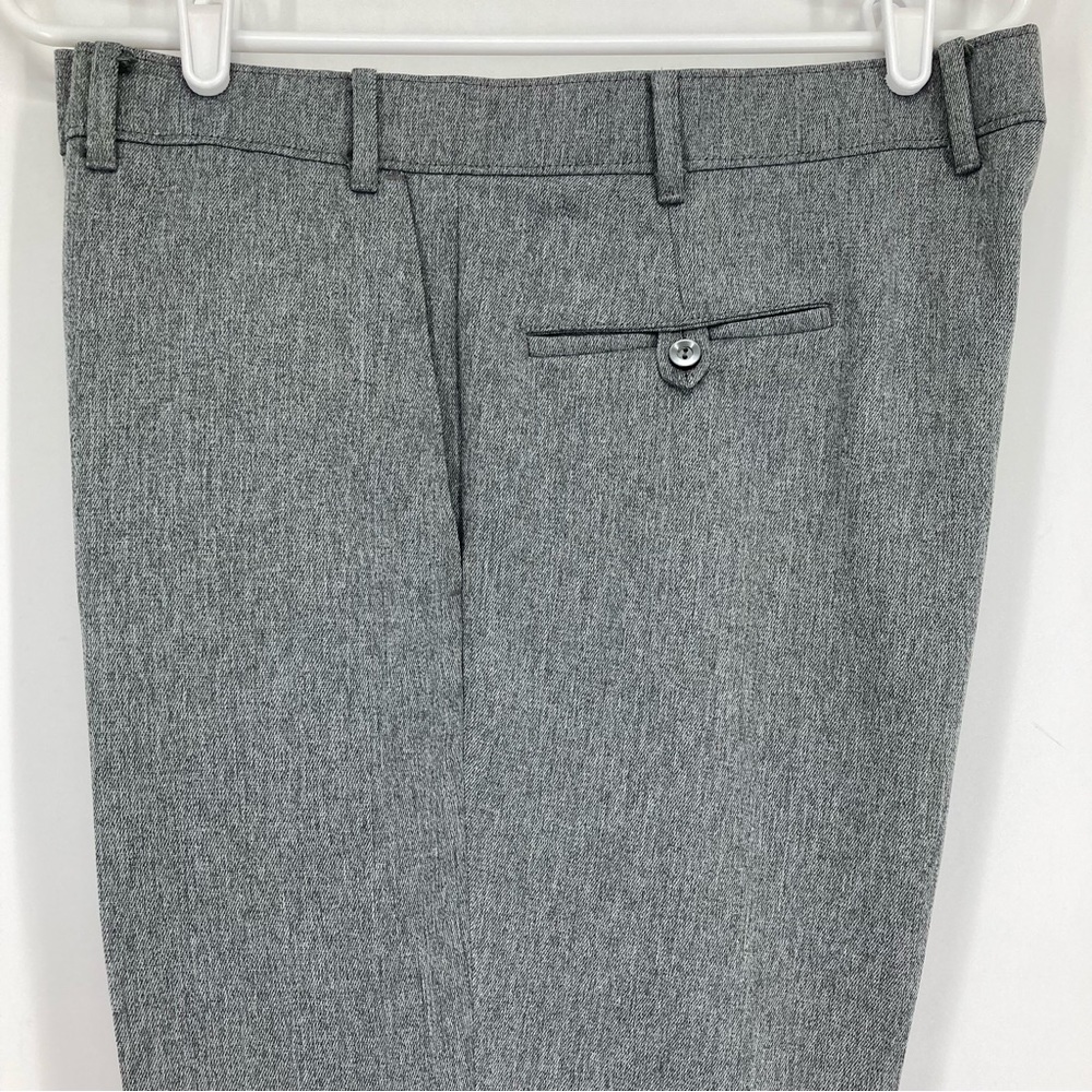 Pants Men’s Khaki Pants Gray High Rise 12 in Front Flat Not Stretch Size 38